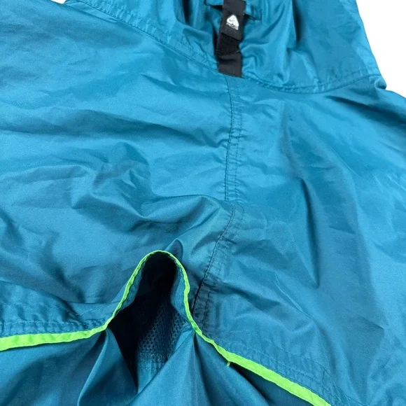 VTG Y2K Nike ACG Mens M Teal Colorblock Hooded Windbreaker Jacket Gorpcore - Picture 4 of 9
